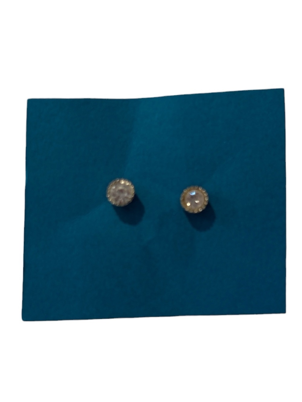 Silver & Diamond Stud Earrings